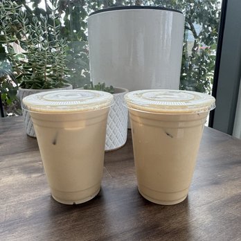 Cuppa Cuppa Coffee Lab - Macchiato and honey lavender latte - Coffee & Tea Near Me - San Diego, California