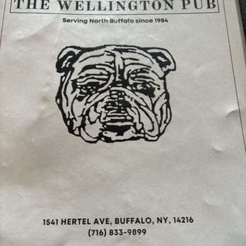 Wellington Pub - This is the front of the menu - American Near Me - Buffalo, New York
