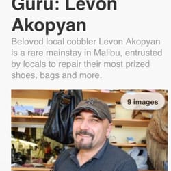 European Shoe Repair - Wow...Well Done Mr. Levon; ur hard work &dedication pays off, u made it to The Malibu Times wz an amazing article by Ms. Melissa
