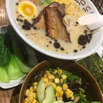 Rococo Ramen - You want a lot of ingredients? You got it! Chasu, soft boiled egg, black garlic oil. Ace choice. - Ramen Near Me - Granada Hills, California Rococo Ramen - You want a lot of ingredients? You got it! Chasu, soft boiled egg, black garlic oil. Ace choice. - Ramen Near Me - Granada Hills, California