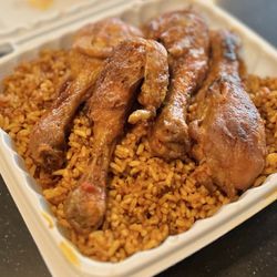 Pass D Jollof - Jollof Rice with Chicken