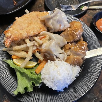 Windy's Sukiyaki - Dinner entree with shrimp, chicken, and gyoza - Japanese Near Me - Ogden, Utah Windy's Sukiyaki - Dinner entree with shrimp, chicken, and gyoza - Japanese Near Me - Ogden, Utah