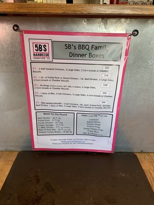 Menu photo 4 5 B's BBQ Gunnison, CO