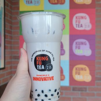 Kung Fu Tea - Taro Milk Green Tea with Bubble - Bubble Tea Near Me - Thornton, Colorado