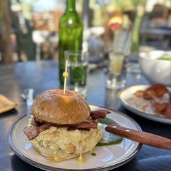 Kitchen In the Desert Cafe - Bacon egg and cheese sandwich