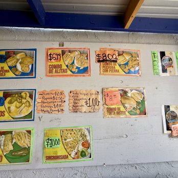 Don Juanito - menu on the wall - Mexican Near Me - McAllen, Texas