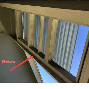 Parkside Roofing - Front Porch with old skylight and water damage. under view - Roofing Near Me - Fullerton, California