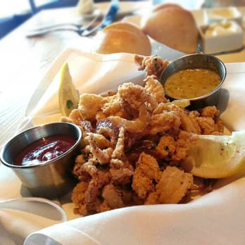 Moonraker Restaurant - "Barolo" Fritto Misto ($12) - Monterey calamari, fennel, red onion, remoulade, cocktail - New American Near Me - Pacifica, California