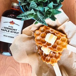 The Maple Reserve - Gluten free street waffles with our own Amber rich maple syrup