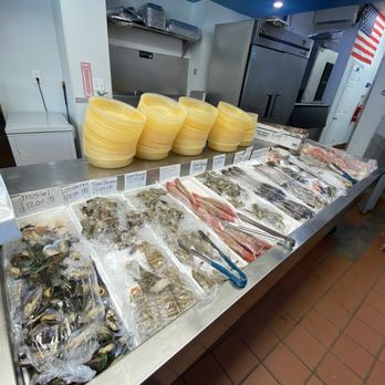 The Blue Dolphin - Selections of fresh seafood and veggies - Seafood Markets Near Me - Queens, New York The Blue Dolphin - Selections of fresh seafood and veggies - Seafood Markets Near Me - Queens, New York