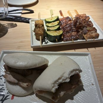 Kyuramen x TBaar - Pittsburgh - Kyuramen Bao Bun (2Pcs) Yakitori Platter (5 Skewers) - Ramen Near Me - Pittsburgh, Pennsylvania Kyuramen x TBaar - Pittsburgh - Kyuramen Bao Bun (2Pcs) Yakitori Platter (5 Skewers) - Ramen Near Me - Pittsburgh, Pennsylvania