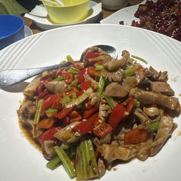 小炒猪腰脆肚Sautéed Pork Kidney & Pork Tripe 小炒猪腰脆肚Sautéed Pork Kidney & Pork Tripe