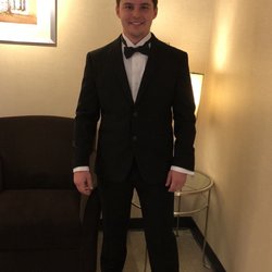 JCPenney - The final tuxedo - right fit - super slim fit pants and slim fit jacket! Shirt in a box with everything needed was perfect!
