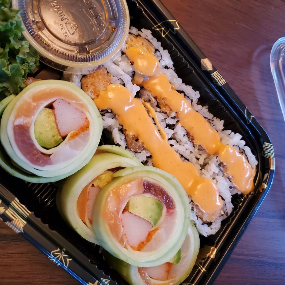 Little Tokyo - a bento box with sushi and vegetables - Japanese Near Me - Haddonfield, New Jersey Little Tokyo - a bento box with sushi and vegetables - Japanese Near Me - Haddonfield, New Jersey