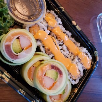 Little Tokyo - a bento box with sushi and vegetables - Japanese Near Me - Haddonfield, New Jersey