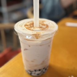Brown sugar milk tea boba
