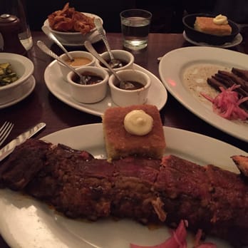 Chicago q - Baby back ribs and cornbread with butter - Barbeque Near Me - Chicago, Illinois