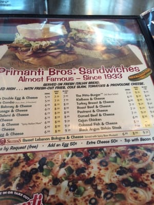 Menu photo 7 Primanti Bros. Restaurant and Bar York, PA Menu photo 7 Primanti Bros. Restaurant and Bar York, PA