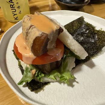 Kyuramen - Sandy Springs - Pork Belly Rice burger - Ramen Near Me - Sandy Springs, Georgia Kyuramen - Sandy Springs - Pork Belly Rice burger - Ramen Near Me - Sandy Springs, Georgia
