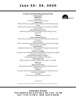 Menu photo 1 Primavista Cincinnati, OH