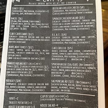Cafe 43 - Current menu. The other side had beverages - Coffee & Tea Near Me - Mineral Point, Wisconsin