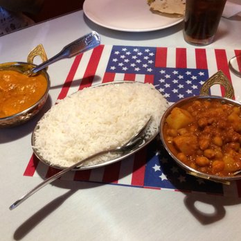 Royal India - Chickpea and Potato Curry with Friends Curry in the back ground - Indian Near Me - Reno, Nevada