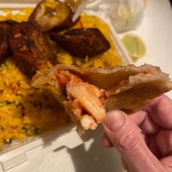 Calle 191 Pescaderia - G2. Shrimp Patty, salty.