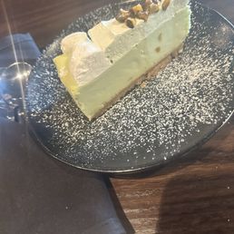 Pistachio cheesecake