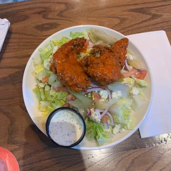 Pillbox Tavern - Buffalo Chicken Salad (crispy chicken) - Sports Bars Near Me - Saint Paul, Minnesota Pillbox Tavern - Buffalo Chicken Salad (crispy chicken) - Sports Bars Near Me - Saint Paul, Minnesota