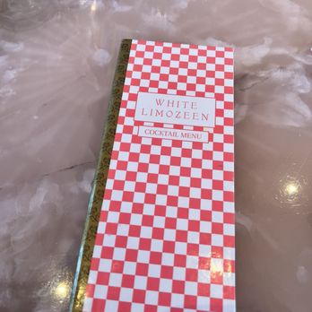 White Limozeen - Menu cover at the bar - Cocktail Bars Near Me - Nashville, Tennessee White Limozeen - Menu cover at the bar - Cocktail Bars Near Me - Nashville, Tennessee