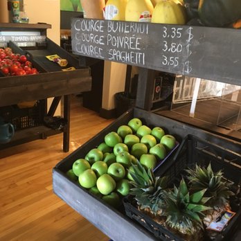 Café Sésame - a display of fresh fruits and vegetables - Cafes Near Me - Montreal, Quebec Café Sésame - a display of fresh fruits and vegetables - Cafes Near Me - Montreal, Quebec