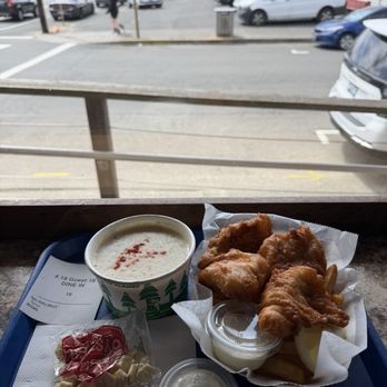 Ecola Seafoods - Halibut fish and chips with clam chowder - Seafood Near Me - Cannon Beach, Oregon Ecola Seafoods - Halibut fish and chips with clam chowder - Seafood Near Me - Cannon Beach, Oregon