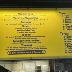 Conchita's & Romeo's - Menú