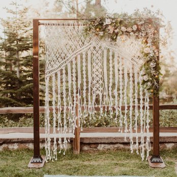 Holly Fleur - Macramé piece by Remy Glock, Florals by Holly Fleur. - Floral Designers Near Me - Reno, Nevada