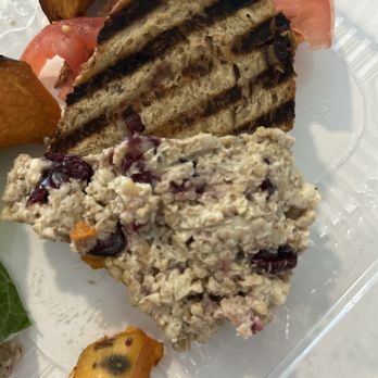 Saquella Cafe - "Chicken salad" no chicken. No flavor. Weird uncooked grain??? - Breakfast & Brunch Near Me - Boca Raton, Florida Saquella Cafe - "Chicken salad" no chicken. No flavor. Weird uncooked grain??? - Breakfast & Brunch Near Me - Boca Raton, Florida