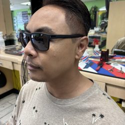 One Stop Hair Design - Haircut and brown die to cover grey
