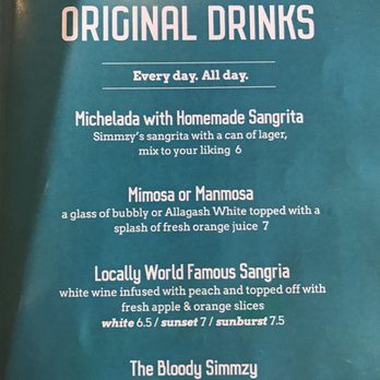 Simmzy's - House drinks - American Near Me - Manhattan Beach, California Simmzy's - House drinks - American Near Me - Manhattan Beach, California