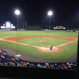 A view of the game from a suite