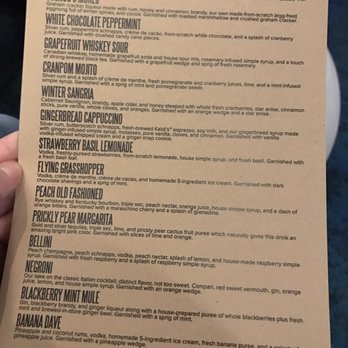 Narwhal's Crafted - Winter menu - Cocktail Bars Near Me - Saint Louis, Missouri