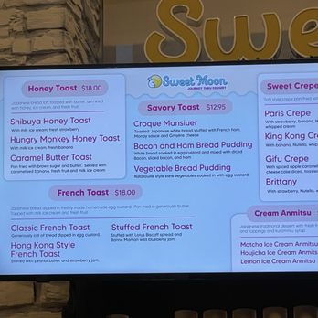 Sweet Moon - Menu - Shaved Ice Near Me - Seattle, Washington