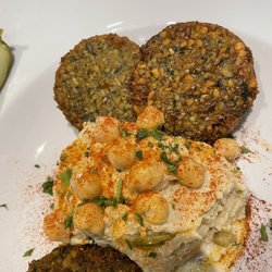 Amerikanós Grille - Falafel. Comes with hummus