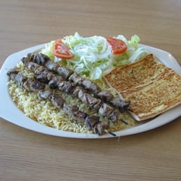 3 Pc. Pork Kabob on Salad