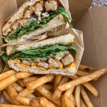 Higher Taste, Plant-Based - Just found this little gem of a place! Excellent food, and staff are so warm and friendly! Good vibes. Loving this vegan Reuben right now :) - Vegan Near Me - Long Beach, California
