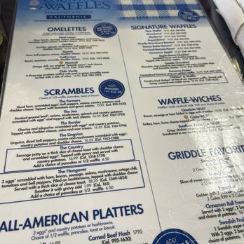 Country Waffles - Menú - Breakfast & Brunch Near Me - San Diego, California Country Waffles - Menú - Breakfast & Brunch Near Me - San Diego, California