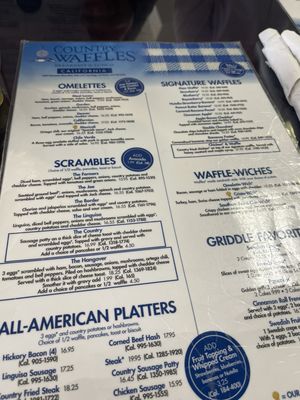 Menu photo 5 Country Waffles San Diego, CA Menu photo 5 Country Waffles San Diego, CA