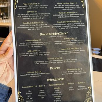 J & A Lounge - Menu - Lounges Near Me - Santa Rosa, California