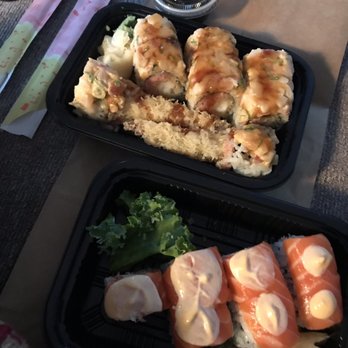 Soga Sushi - Double Crunch Spicy Roll and On The Beach Roll - Sushi Bars Near Me - North Haven, Connecticut Soga Sushi - Double Crunch Spicy Roll and On The Beach Roll - Sushi Bars Near Me - North Haven, Connecticut