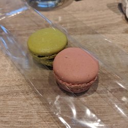 The Belgian Chocolate House - Pistachio and Rose Macaron