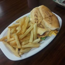 Antoguitos Catrachos Cafe Y Restaurante - Pollo a la plancha [grilled chicken ] with fries $6