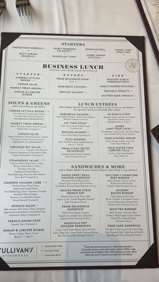 Menu photo 8 Sullivan's Steakhouse Detroit, MI